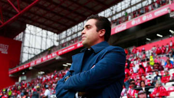 TOLUCA, MEXICO - SEPTEMBER 22: Marcelo Michel Leano, Coach of Necaxa looks on during the 10th round match between Toluca and Necaxa as part of the Torneo Apertura 2018 Liga MX at Nemesio Diez Stadium on September 22, 2018 in Toluca, Mexico. (Photo by Angel Castillo/Jam Media/Getty Images)