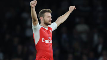 LONDON, ENGLAND - SEPTEMBER 24: Shkodran Mustafi of Arsenal after the Premier League match between Arsenal and Chelsea at Emirates Stadium on September 24, 2016 in London, England. (Photo by Stuart MacFarlane/Arsenal FC via Getty Images)
