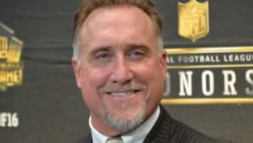 Feb 6, 2016; San Francisco, CA, USA; Kevin Greene at press conference to announce the Pro Football Hall of Fame Class of 2016 at Bill Graham Civic Auditorium. Mandatory Credit: Kirby Lee-USA TODAY Sports