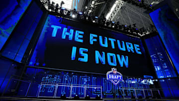 ARLINGTON, TX - APRIL 26: A view of the NFL Draft theater prior to the start of the first round of the 2018 NFL Draft at AT&T Stadium on April 26, 2018 in Arlington, Texas. (Photo by Tom Pennington/Getty Images)