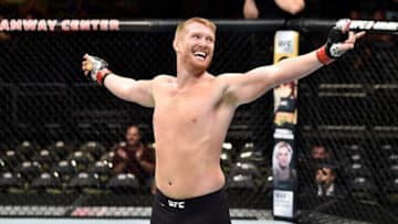 ORLANDO, FL - FEBRUARY 24: Sam Alvey celebrates after his TKO victory over Marcin Prachnio in their light heavyweight bout during the UFC Fight Night event at Amway Center on February 24, 2018 in Orlando, Florida. (Photo by Jeff Bottari/Zuffa LLC/Zuffa LLC via Getty Images)