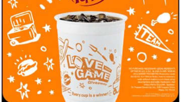 Popeyes and Dr Pepper “Love That Game” giveaway, photo provided by Popeyes