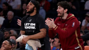 Lamar Stevens and Cedi Osman, Cleveland Cavaliers. (Photo by Elsa/Getty Images)