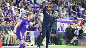 ORLANDO, FL - MARCH 05: New York City FC head coach Patrick Vieira is seen on the sideline during a MLS soccer match between New York City FC and Orlando City SC at the Orlando City Stadium on March 5, 2017 in Orlando, Florida. (Photo by Alex Menendez/Getty Images)