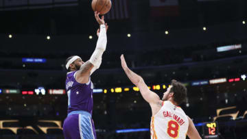 In a piece assessing potential Boston Celtics rotation replacements for the injured Danilo Gallinari, Keith Smith listed Carmelo Anthony in that group (Photo by Meg Oliphant/Getty Images)