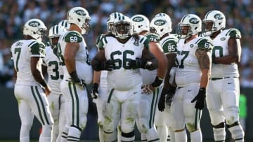 GREEN BAY, WI - SEPTEMBER 14: Guard Willie Colon (Photo by Christian Petersen/Getty Images)