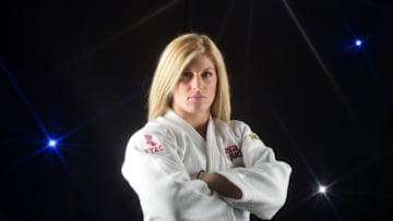 BEVERLY HILLS, CA - MARCH 08: (EDITORS NOTE: A special effects camera filter was used for this image.) Judoka Kayla Harrison poses for a portrait at the 2016 Team USA Media Summit at The Beverly Hilton Hotel on March 8, 2016 in Beverly Hills, California. (Photo by Harry How/Getty Images)