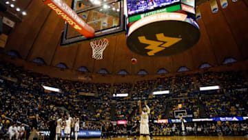 MORGANTOWN, WV - FEBRUARY 03: Jevon Carter