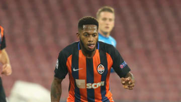NAPLES, ITALY - NOVEMBER 21: Fred of Shakhtar Donetsk during the UEFA Champions League group F match between SSC Napoli and Shakhtar Donetsk at Stadio San Paolo on November 21, 2017 in Naples, Italy. (Photo by Maurizio Lagana/Getty Images)
