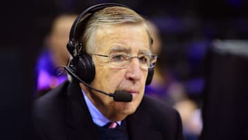 Baton Rouge, LA - January 30, 2016 - Pete Maravich Assembly Center: Brent Musburger during a regular season game(Photo by Phil Ellsworth / ESPN Images)