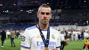 PARIS, FRANCE - MAY 28: Gareth Bale of Real Madrid following the UEFA Champions League final match between Liverpool FC and Real Madrid at Stade de France on May 28, 2022 in Paris, France. (Photo by Catherine Ivill/Getty Images)