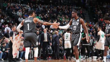 Brooklyn Nets D'Angelo Russell Caris LeVert. Mandatory Copyright Notice: Copyright 2019 NBAE (Photo by Nathaniel S. Butler/NBAE via Getty Images)