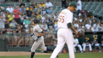 Aaron Judge, New York Yankees. Sean Manaea, Oakland Athletics. (Photo by Thearon W. Henderson/Getty Images)