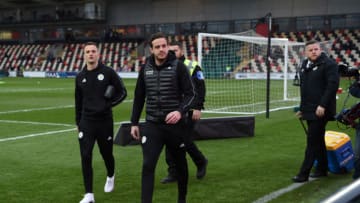 NEWPORT, WALES - JANUARY 06: Danny Ward and Andy King of Leicester City arrives at the stadium prior to the FA Cup Third Round match between Newport County and Leicester City at Rodney Parade on January 6, 2019 in Newport, United Kingdom. (Photo by Stu Forster/Getty Images)