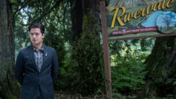 Riverdale -- “Chapter Ninety-Six: Welcome to Rivervale” -- Image Number: RVD601c_0014r -- Pictured: Cole Sprouse as Jughead Jones -- Photo: Colin Bentley/The CW -- © 2021 The CW Network, LLC. All rights reserved.