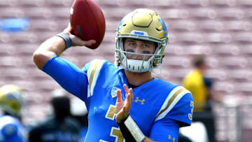 PASADENA, CA - SEPTEMBER 09: Josh Rosen #3, quarterback of the UCLA Bruins, warms up before the game against the UCLA Bruins at the Rose Bowl on September 9, 2017 in Pasadena, California. (Photo by Jayne Kamin-Oncea/Getty Images)