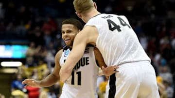 MILWAUKEE, WI - MARCH 18: Thompson and Haas (Photo by Stacy Revere/Getty Images)