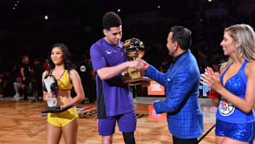 LOS ANGELES, CA - FEBRUARY 17: Devin Booker