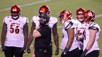 Offensive coordinator Dwayne Ledford of the Louisville Cardinals (Photo by Ryan M. Kelly/Getty Images)