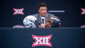 Mike Gundy Mandatory Credit: Jerome Miron-USA TODAY Sports
