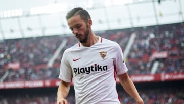 SEVILLE, SPAIN - DECEMBER 16: Pablo Sarabia of Sevilla FC looks on during the La Liga match between Sevilla FC and Girona FC at Estadio Ramon Sanchez Pizjuan on December 16, 2018 in Seville, Spain. (Photo by Quality Sport Images/Getty Images)