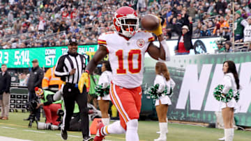 EAST RUTHERFORD, NEW JERSEY - DECEMBER 03: Tyreek Hill