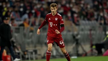 Josip Stanisic will not leave Bayern Munich this summer. (Photo by Alexander Hassenstein/Getty Images)