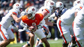 Bryan Harsin revealed that he could use several quarterbacks as part of the Auburn football offense during the 2022 season Mandatory Credit: The Montgomery Advertiser