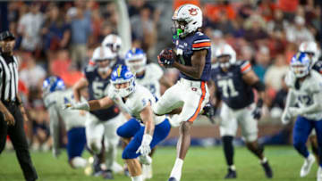 Auburn football fans went after Last Chance U coach Jason Brown for hating on the Tigers for their close game vs. San Jose State (Photo by Michael Chang/Getty Images)