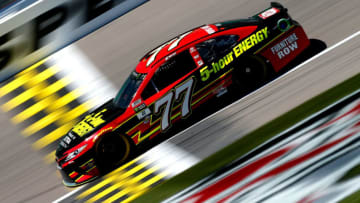 KANSAS CITY, KS - MAY 12: Erik Jones, driver of the #77 5-hour Energy Extra Strength Toyota, practices for the Monster Energy NASCAR Cup Series Go Bowling 400 at Kansas Speedway on May 12, 2017 in Kansas City, Kansas. (Photo by Sean Gardner/Getty Images)