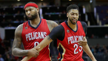 CHARLOTTE, NC - MARCH 11: Teammates DeMarcus Cousins (Photo by Streeter Lecka/Getty Images)