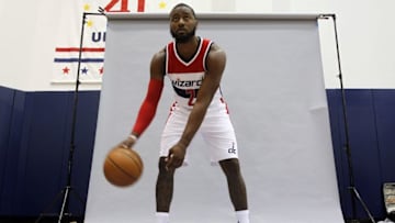 Sep 26, 2016; Washington, DC, USA; Washington Wizards guard John Wall (2) poses for a portrait during Wizards media day at Verizon Center. Mandatory Credit: Geoff Burke-USA TODAY Sports
