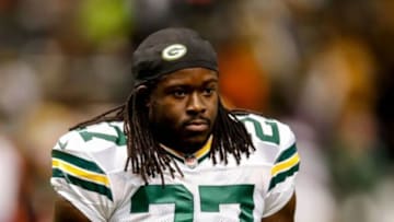 Oct 26, 2014; New Orleans, LA, USA; Green Bay Packers running back Eddie Lacy (27) before a game against the New Orleans Saints at the Mercedes-Benz Superdome. Mandatory Credit: Derick E. Hingle-USA TODAY Sports