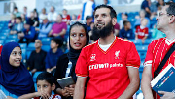 BLACKBURN, ENGLAND - JULY 19: Liverpool fans during the Pre-Season Friendly between Blackburn Rovers and Liverpool at Ewood Park on July 19, 2018 in Blackburn, England. (Photo by Lynne Cameron/Getty Images)