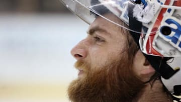 May 10, 2016; Pittsburgh, PA, USA; Washington Capitals goalie Braden Holtby (70) looks on against the Pittsburgh Penguins during the first period in game six of the second round of the 2016 Stanley Cup Playoffs at the CONSOL Energy Center. Mandatory Credit: Charles LeClaire-USA TODAY Sports