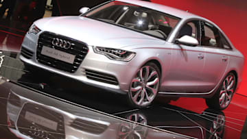 DETROIT - JANUARY 10: Audi introduces the new A6 Hybrid during the press preview of the North American International Auto Show at the Cobo Center on January 10, 2011 in Detroit, Michigan. The show opened for media previews today and is open to the general public January 15-23. (Photo by Scott Olson/Getty Images)