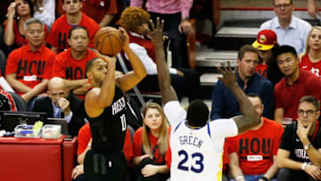 HOUSTON, TX - MAY 16: Eric Gordon #10 of the Houston Rockets (Photo by Tim Warner/Getty Images)