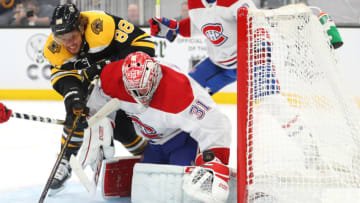BOSTON, MASSACHUSETTS - FEBRUARY 12: Carey Price #31 of the Montreal Canadiens. (Photo by Maddie Meyer/Getty Images)