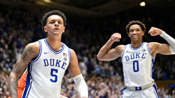 Duke basketball forwards Wendell Moore and Paolo Banchero (Photo by Grant Halverson/Getty Images)