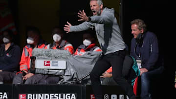 Marco Rose, head coach of Borussia Dortmund. (Photo by Joosep Martinson/Getty Images)