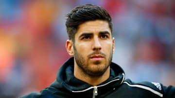 MADRID, SPAIN - JUNE 10: Marco Asensio of Spain during the EURO Qualifier match between Spain v Sweden at the Estadio Santiago Bernabeu on June 10, 2019 in Madrid Spain (Photo by David S. Bustamante/Soccrates/Getty Images)