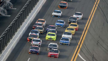 DAYTONA BEACH, FL - FEBRUARY 18: Denny Hamlin, driver of the