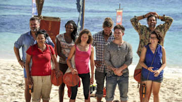 "Survivor Jackpot" - Jeff Varner, Sandra Diaz-Twine, Michaela Bradshaw, Hali Ford, Malcolm Freberg, Caleb Reynolds, Troyzan Robertson and Aubry Bracco on the third episode of SURVIVOR: Game Changers, airing Wednesday, March 15 (8:00-9:00 PM, ET/PT) on the CBS Television Network. Photo: Jeffrey Neira/CBS Entertainment ÃÂ©2017 CBS Broadcasting, Inc. All Rights Reserved.