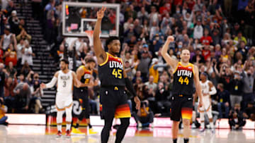Utah Jazz guard Donovan Mitchell (Jeffrey Swinger-USA TODAY Sports)
