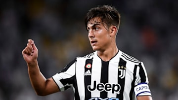 ALLIANZ STADIUM, TURIN, ITALY - 2021/08/28: Paulo Dybala of Juventus FC reacts during the Serie A football match between Juventus FC and Empoli FC. Empoli FC won 1-0 over Juventus FC. (Photo by Nicolò Campo/LightRocket via Getty Images)
