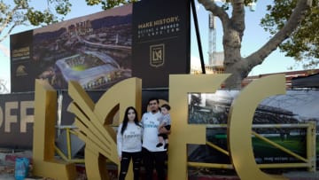 LOS ANGELES, CA - JULY 26: Construction of the Banc of California Stadium, the new 22,000 capacity home of LAFC - Los Angeles Football Club an American professional expansion soccer franchise based in the Exposition Park neighborhood of Los Angeles. The team plans to begin play in Major League Soccer (MLS) starting in 2018 prior to the International Champions Cup 2017 match between Manchester City and Real Madrid at Los Angeles Memorial Coliseum on July 26, 2017 in Los Angeles, California. (Photo by Matthew Ashton - AMA/Getty Images)