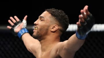 ATLANTIC CITY, NJ - APRIL 21: Kevin Lee prepares to fight Edson Barboza (not pictured) in their lightweight fight during the UFC Fight Night event at the Boardwalk Hall on April 21, 2018 in Atlantic City, New Jersey. (Photo by Patrick Smith/Zuffa LLC/Zuffa LLC via Getty Images)