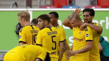 Erling Haaland scored a late winner for Borussia Dortmund (Photo by Lars Baron/Getty Images)