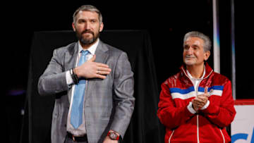Alex Ovechkin, Ted Leonsis, Washington Capitals Mandatory Credit: Geoff Burke-USA TODAY Sports