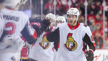CALGARY, AB - OCTOBER 13: Mike Hoffman